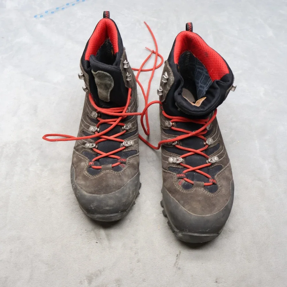 AKU Mens 10.5 Hiking Boots Black Suede Gore-Tex‎ Waterproof Trek Outdoor Lace Up